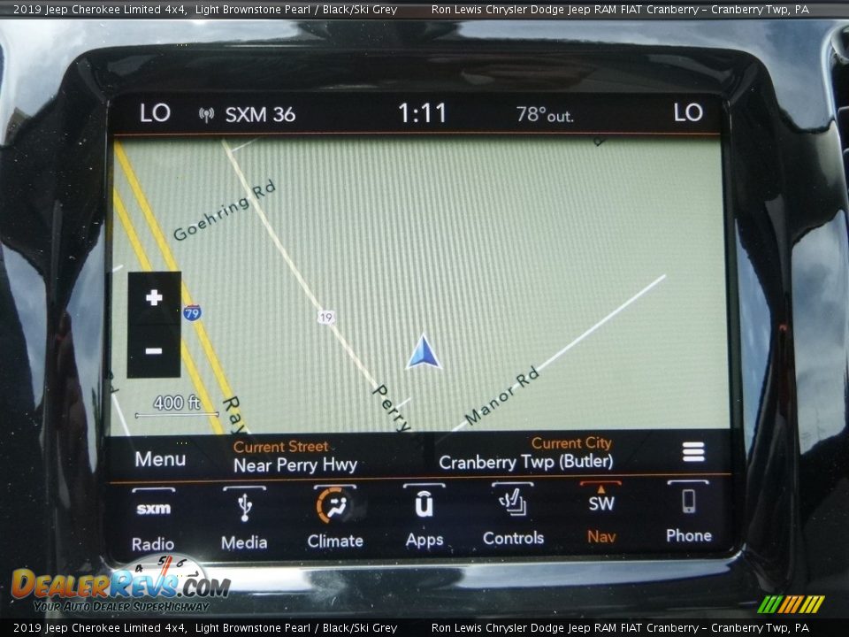 2019 Jeep Cherokee Limited 4x4 Light Brownstone Pearl / Black/Ski Grey Photo #19