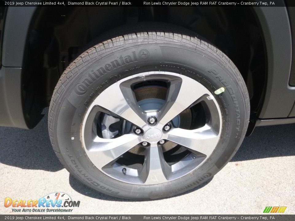 2019 Jeep Cherokee Limited 4x4 Diamond Black Crystal Pearl / Black Photo #9