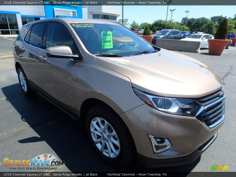 2018 Chevrolet Equinox LT AWD Sandy Ridge Metallic / Jet Black Photo #8