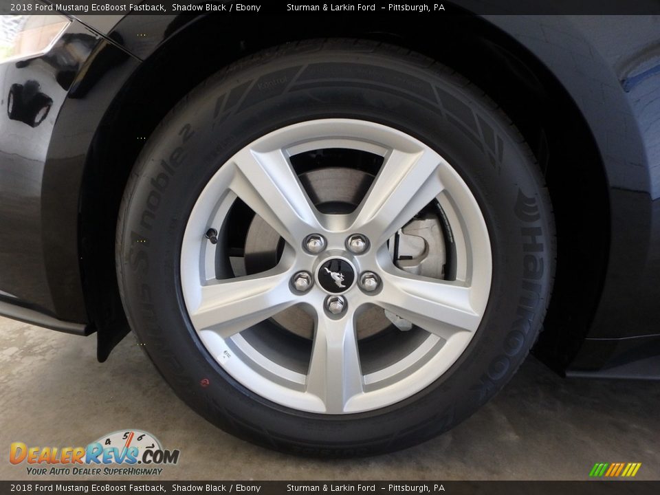 2018 Ford Mustang EcoBoost Fastback Shadow Black / Ebony Photo #5
