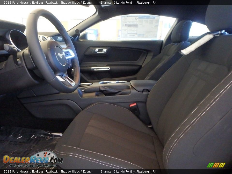 2018 Ford Mustang EcoBoost Fastback Shadow Black / Ebony Photo #6