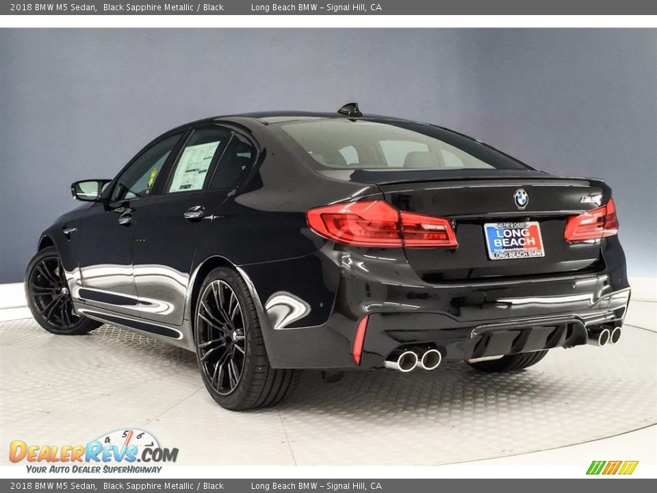 2018 BMW M5 Sedan Black Sapphire Metallic / Black Photo #3