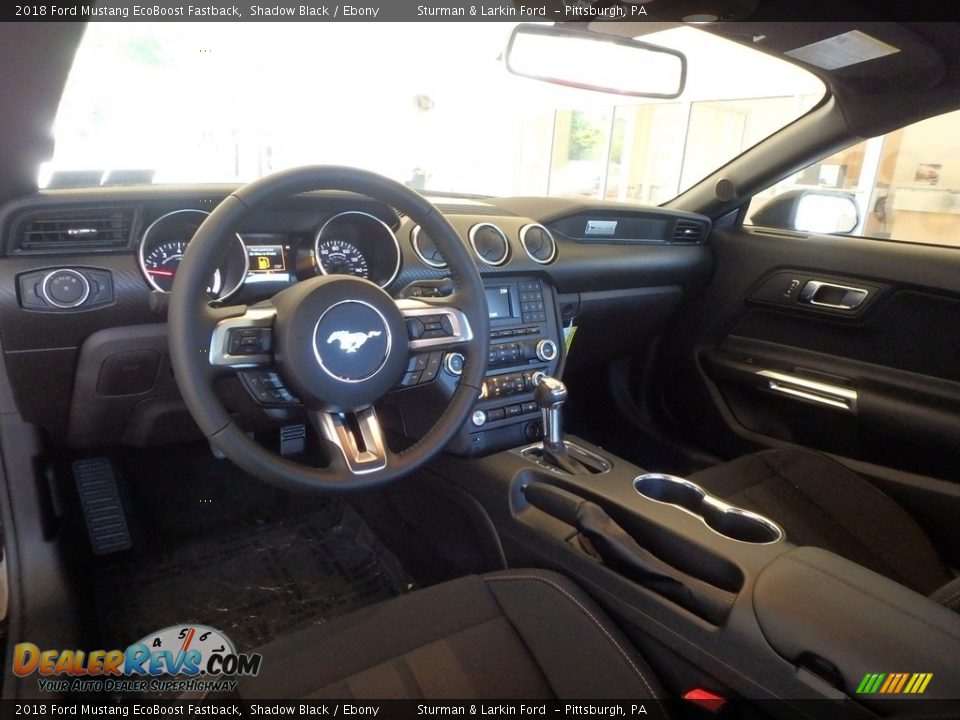 2018 Ford Mustang EcoBoost Fastback Shadow Black / Ebony Photo #8
