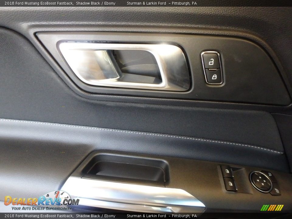 2018 Ford Mustang EcoBoost Fastback Shadow Black / Ebony Photo #9