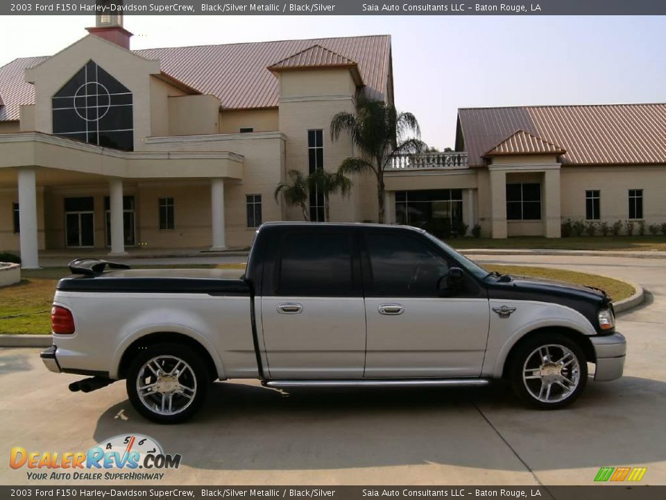 2003 Ford F150 Harley-Davidson SuperCrew Black/Silver Metallic / Black/Silver Photo #2