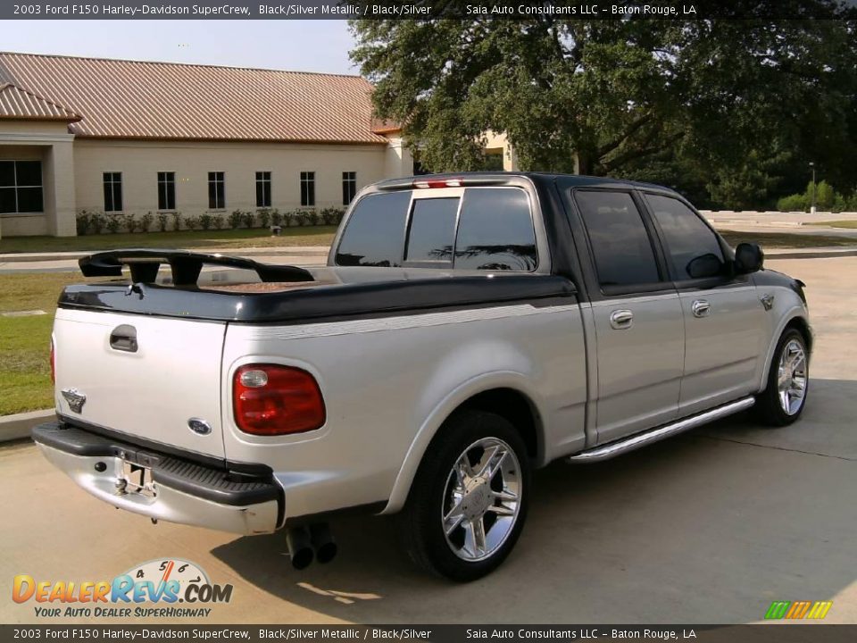 2003 Ford F150 Harley-Davidson SuperCrew Black/Silver Metallic / Black/Silver Photo #3