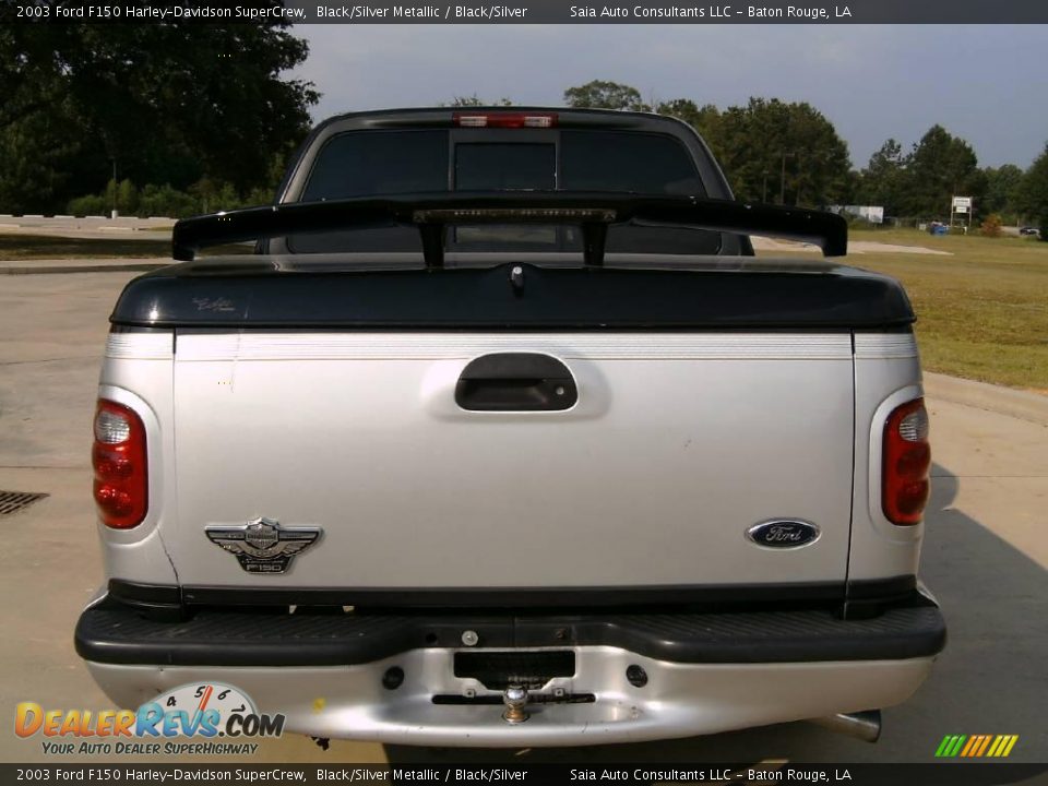 2003 Ford F150 Harley-Davidson SuperCrew Black/Silver Metallic / Black/Silver Photo #4