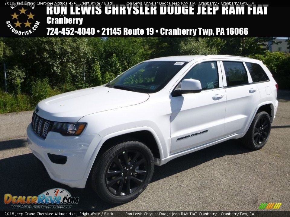 2018 Jeep Grand Cherokee Altitude 4x4 Bright White / Black Photo #1