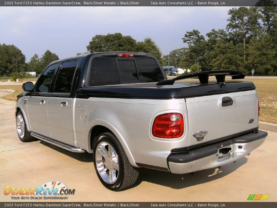 2003 Ford F150 Harley-Davidson SuperCrew Black/Silver Metallic / Black/Silver Photo #5