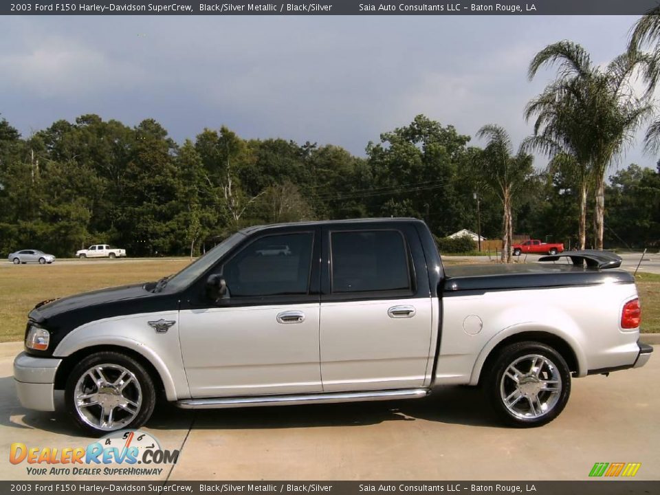 2003 Ford F150 Harley-Davidson SuperCrew Black/Silver Metallic / Black/Silver Photo #6