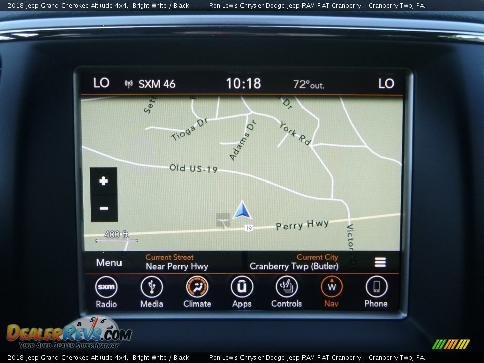 2018 Jeep Grand Cherokee Altitude 4x4 Bright White / Black Photo #17