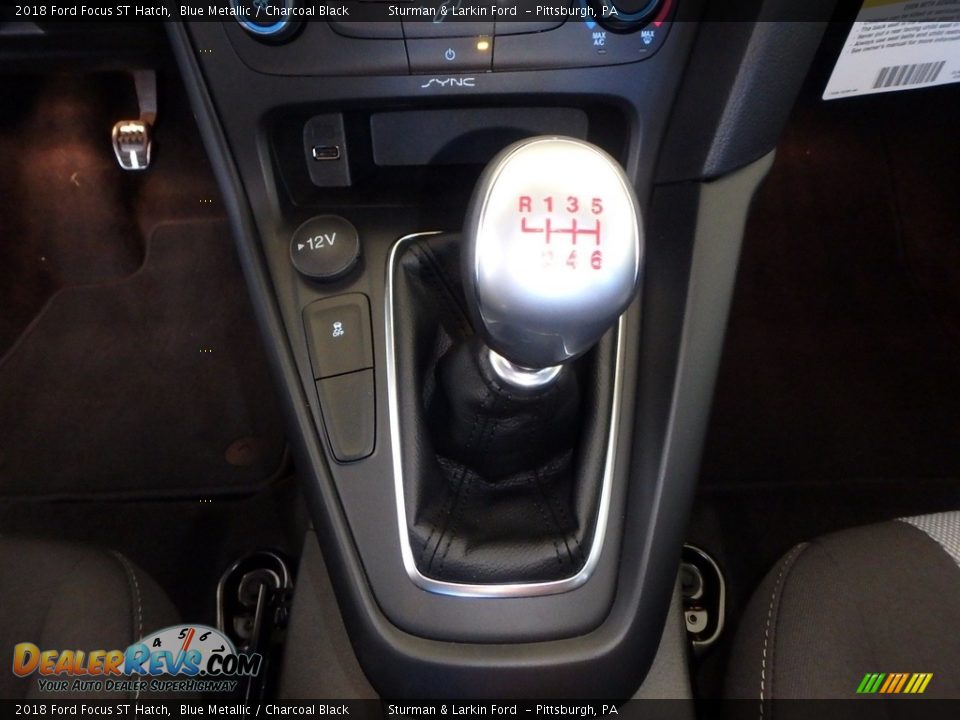 2018 Ford Focus ST Hatch Blue Metallic / Charcoal Black Photo #11