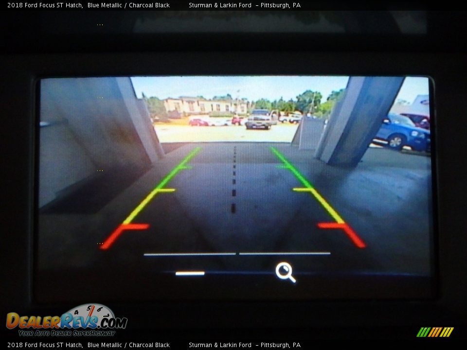 2018 Ford Focus ST Hatch Blue Metallic / Charcoal Black Photo #13