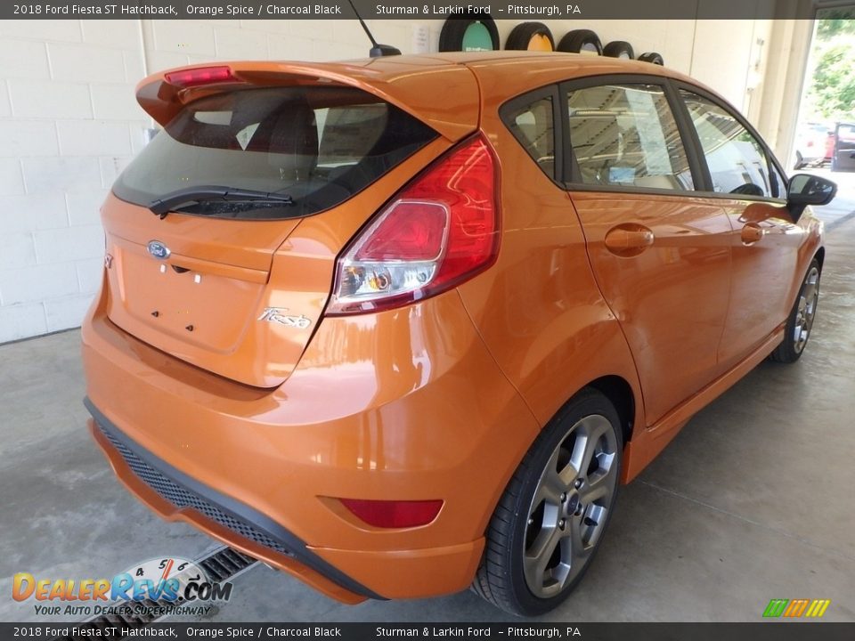 2018 Ford Fiesta ST Hatchback Orange Spice / Charcoal Black Photo #2