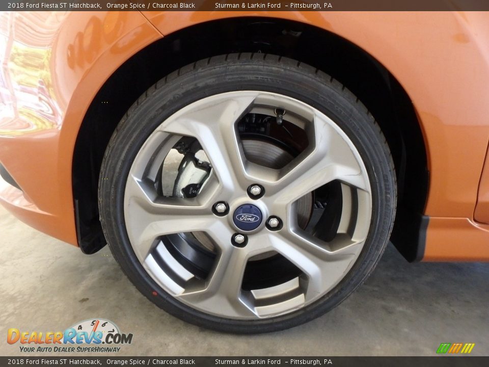 2018 Ford Fiesta ST Hatchback Orange Spice / Charcoal Black Photo #5