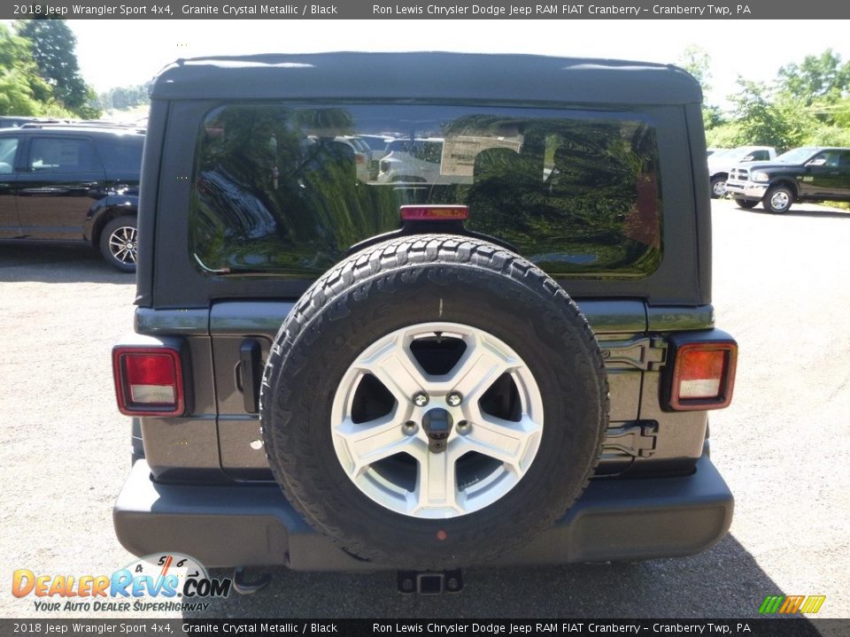 2018 Jeep Wrangler Sport 4x4 Granite Crystal Metallic / Black Photo #4