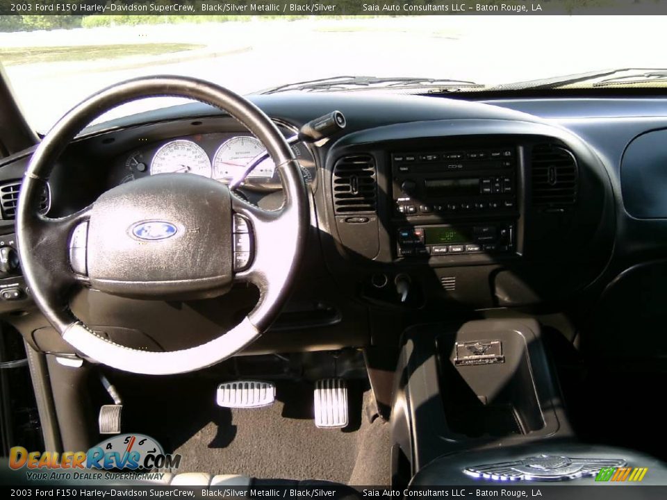 2003 Ford F150 Harley-Davidson SuperCrew Black/Silver Metallic / Black/Silver Photo #11