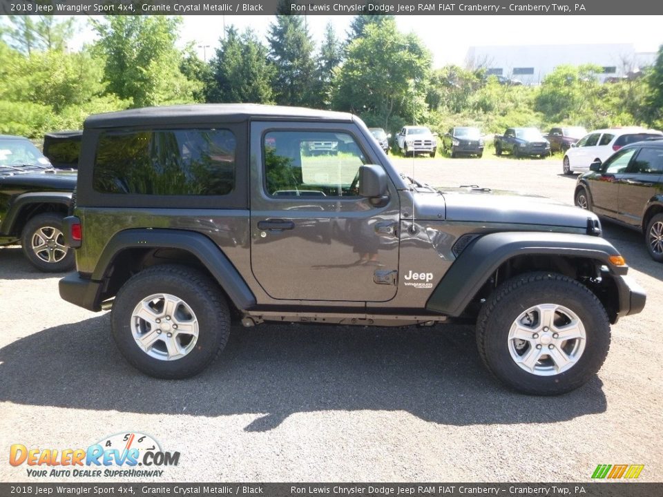 2018 Jeep Wrangler Sport 4x4 Granite Crystal Metallic / Black Photo #6