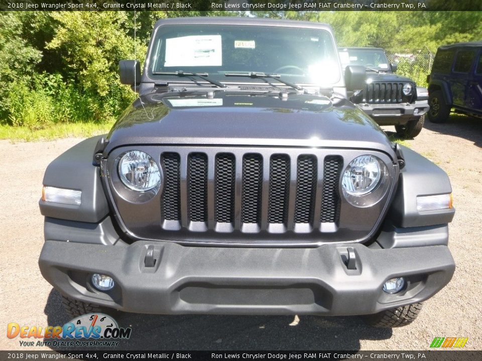 2018 Jeep Wrangler Sport 4x4 Granite Crystal Metallic / Black Photo #8