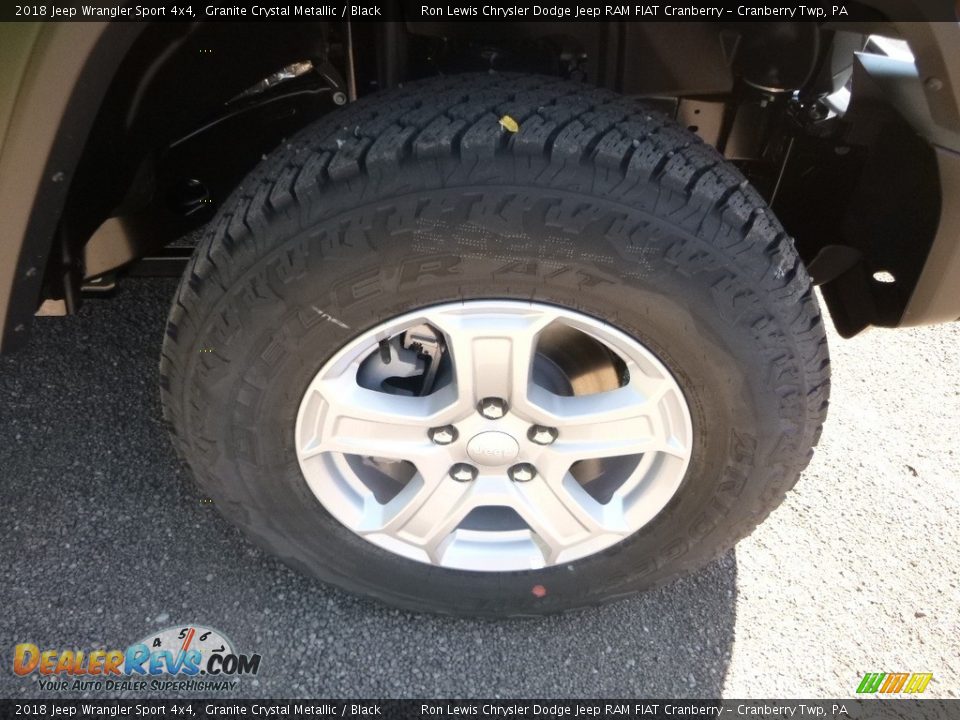 2018 Jeep Wrangler Sport 4x4 Granite Crystal Metallic / Black Photo #9