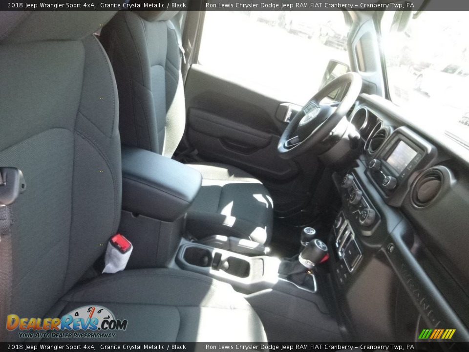 2018 Jeep Wrangler Sport 4x4 Granite Crystal Metallic / Black Photo #10