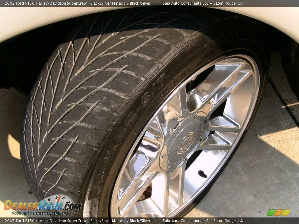2003 Ford F150 Harley-Davidson SuperCrew Black/Silver Metallic / Black/Silver Photo #12