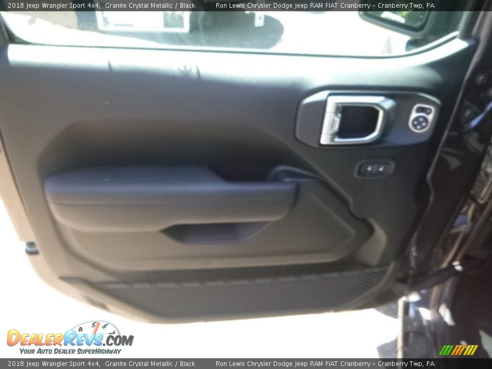 2018 Jeep Wrangler Sport 4x4 Granite Crystal Metallic / Black Photo #14