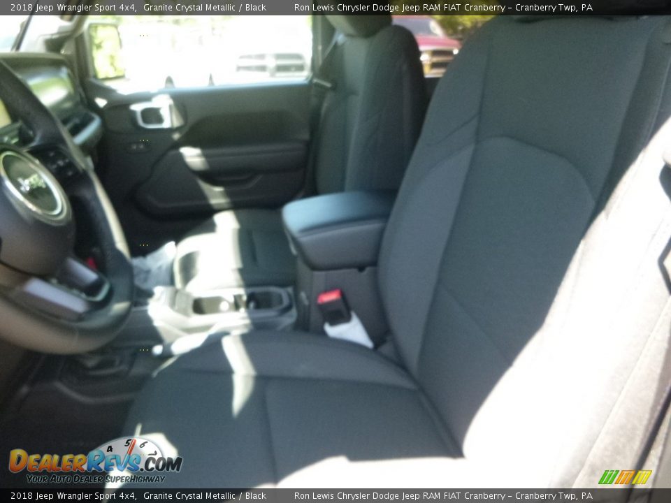 2018 Jeep Wrangler Sport 4x4 Granite Crystal Metallic / Black Photo #15