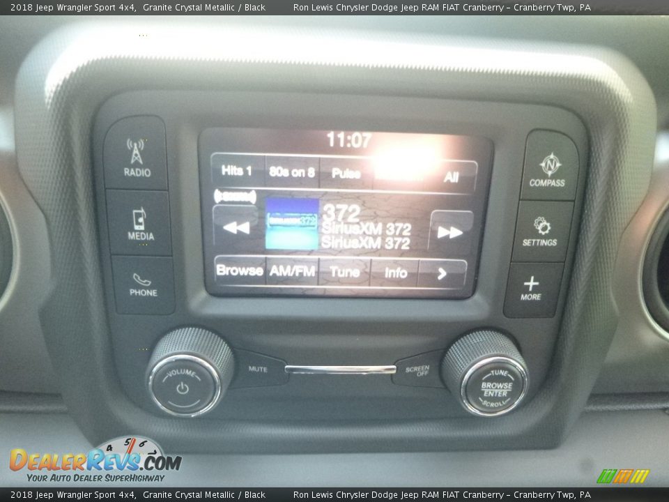 2018 Jeep Wrangler Sport 4x4 Granite Crystal Metallic / Black Photo #17