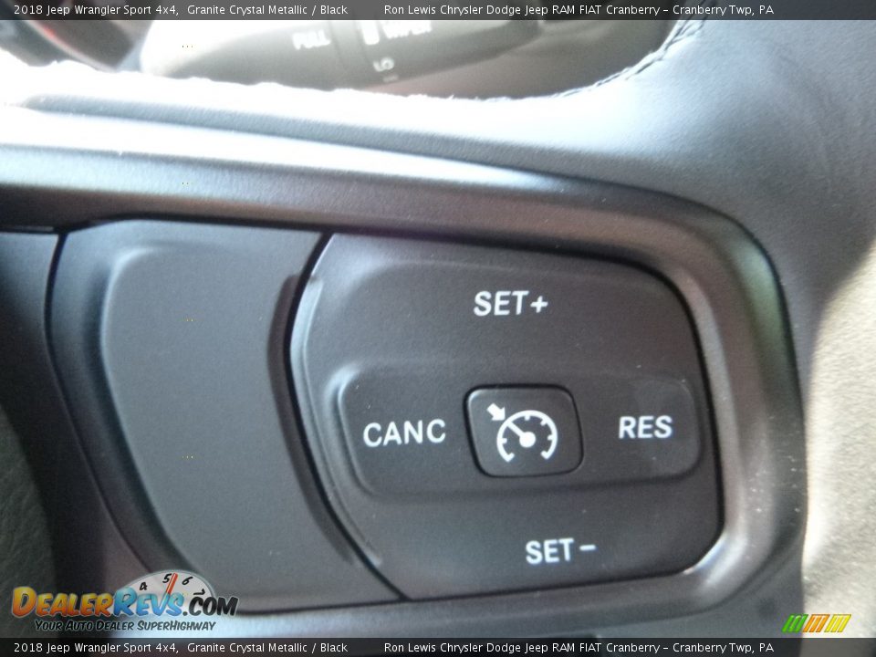 2018 Jeep Wrangler Sport 4x4 Granite Crystal Metallic / Black Photo #19