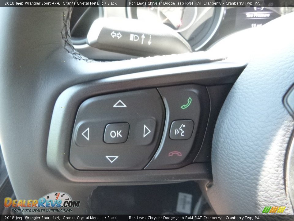 2018 Jeep Wrangler Sport 4x4 Granite Crystal Metallic / Black Photo #20