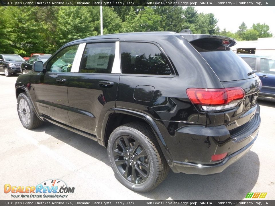 2018 Jeep Grand Cherokee Altitude 4x4 Diamond Black Crystal Pearl / Black Photo #3