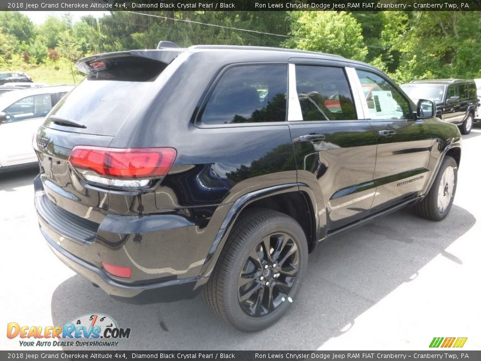 2018 Jeep Grand Cherokee Altitude 4x4 Diamond Black Crystal Pearl / Black Photo #5
