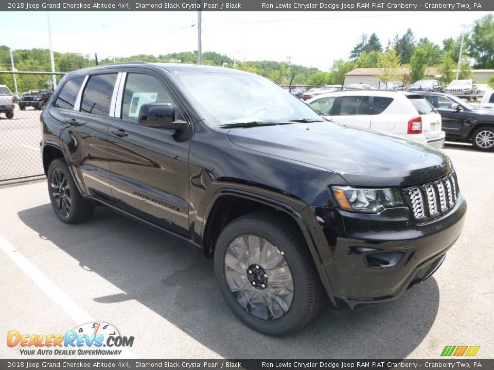 2018 Jeep Grand Cherokee Altitude 4x4 Diamond Black Crystal Pearl / Black Photo #7