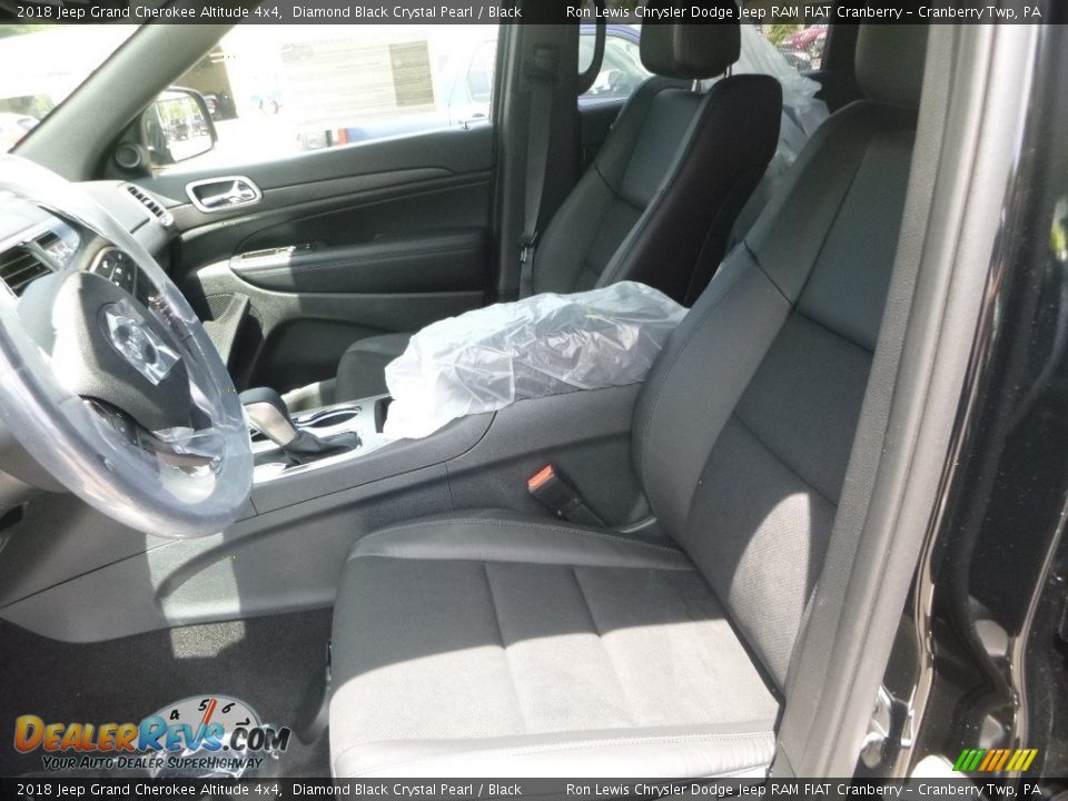 2018 Jeep Grand Cherokee Altitude 4x4 Diamond Black Crystal Pearl / Black Photo #14