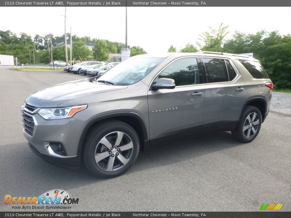 2019 Chevrolet Traverse LT AWD Pepperdust Metallic / Jet Black Photo #1