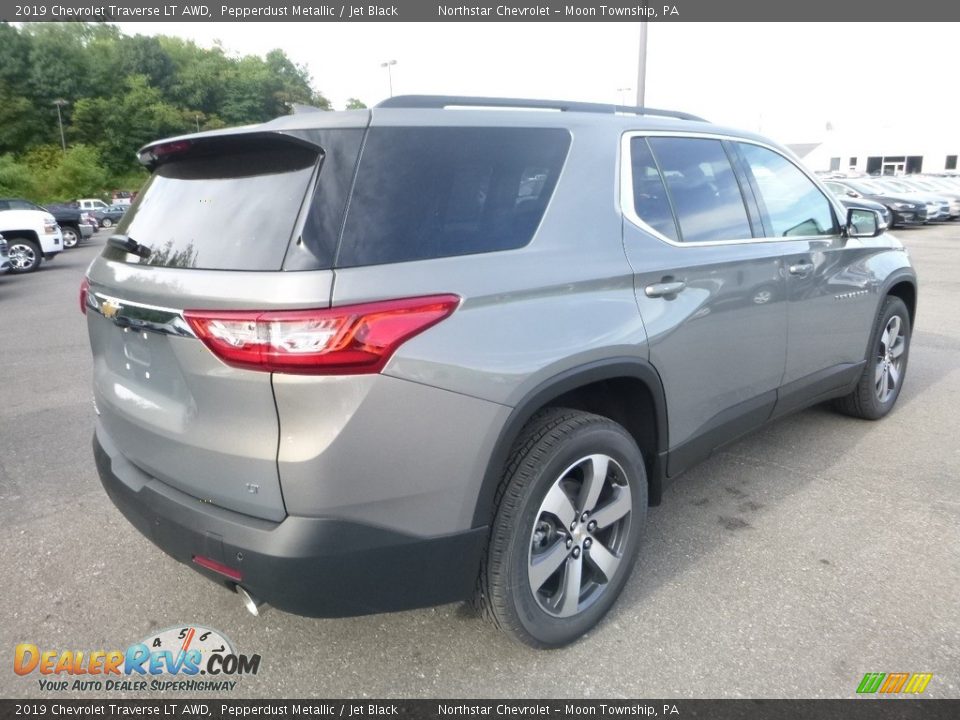 2019 Chevrolet Traverse LT AWD Pepperdust Metallic / Jet Black Photo #5