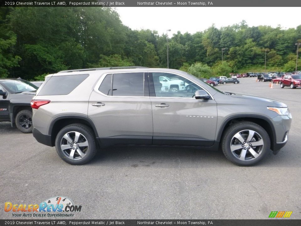 2019 Chevrolet Traverse LT AWD Pepperdust Metallic / Jet Black Photo #6