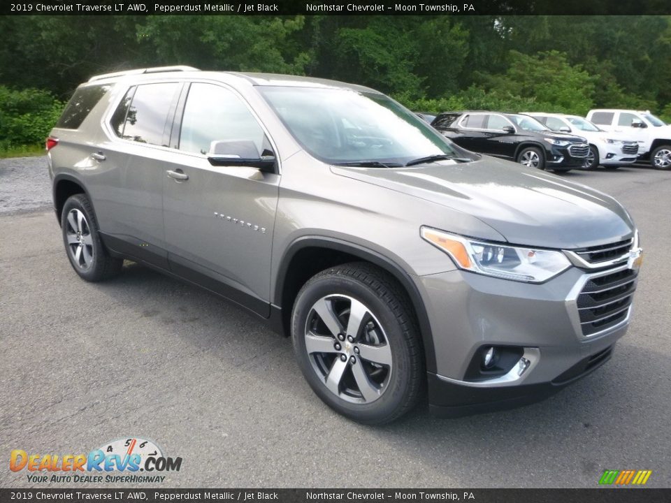 2019 Chevrolet Traverse LT AWD Pepperdust Metallic / Jet Black Photo #7