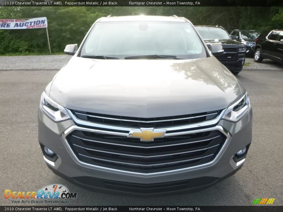 2019 Chevrolet Traverse LT AWD Pepperdust Metallic / Jet Black Photo #8