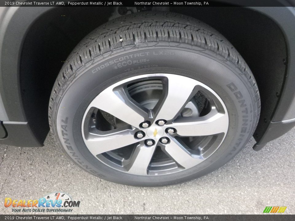 2019 Chevrolet Traverse LT AWD Pepperdust Metallic / Jet Black Photo #9