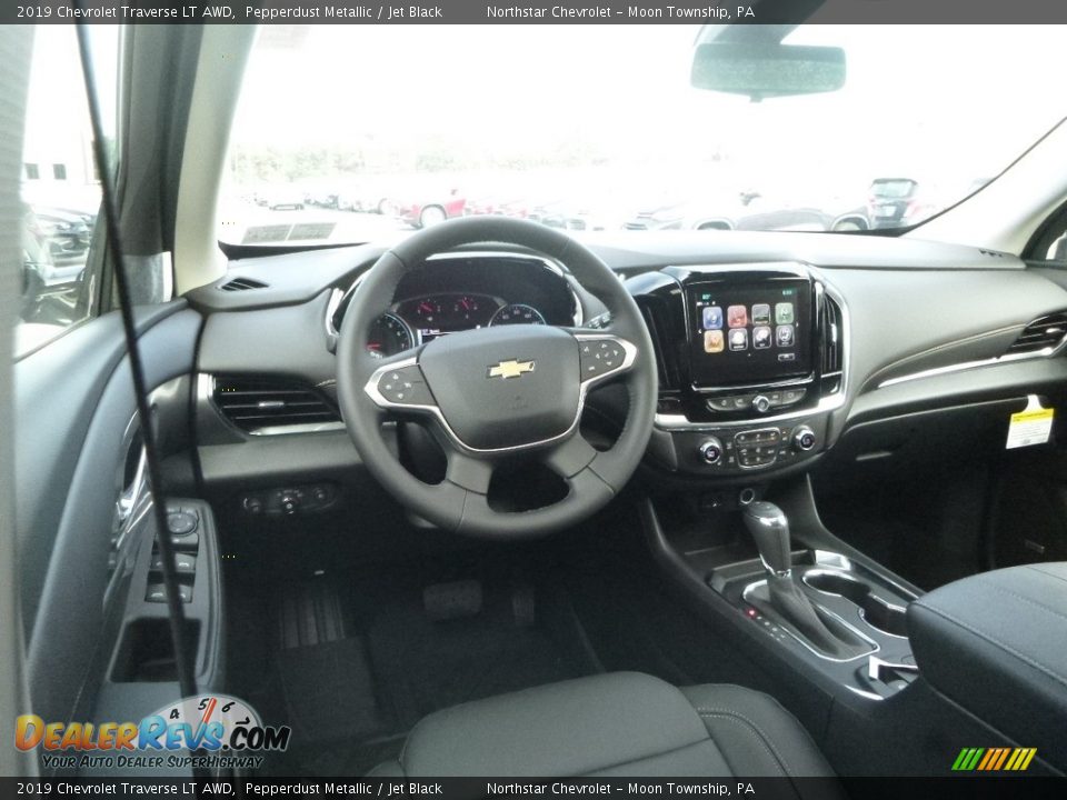 2019 Chevrolet Traverse LT AWD Pepperdust Metallic / Jet Black Photo #14