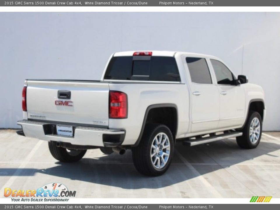 2015 GMC Sierra 1500 Denali Crew Cab 4x4 White Diamond Tricoat / Cocoa/Dune Photo #4