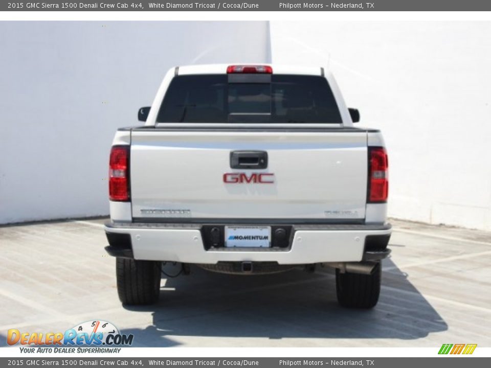 2015 GMC Sierra 1500 Denali Crew Cab 4x4 White Diamond Tricoat / Cocoa/Dune Photo #5