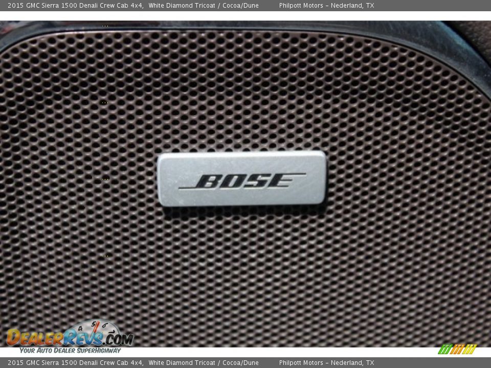 2015 GMC Sierra 1500 Denali Crew Cab 4x4 White Diamond Tricoat / Cocoa/Dune Photo #12