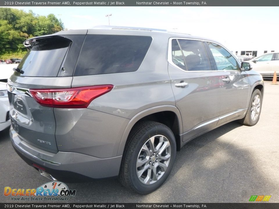 2019 Chevrolet Traverse Premier AWD Pepperdust Metallic / Jet Black Photo #5