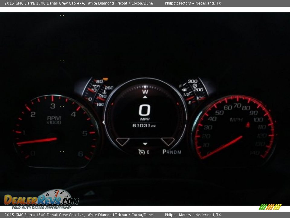 2015 GMC Sierra 1500 Denali Crew Cab 4x4 White Diamond Tricoat / Cocoa/Dune Photo #16