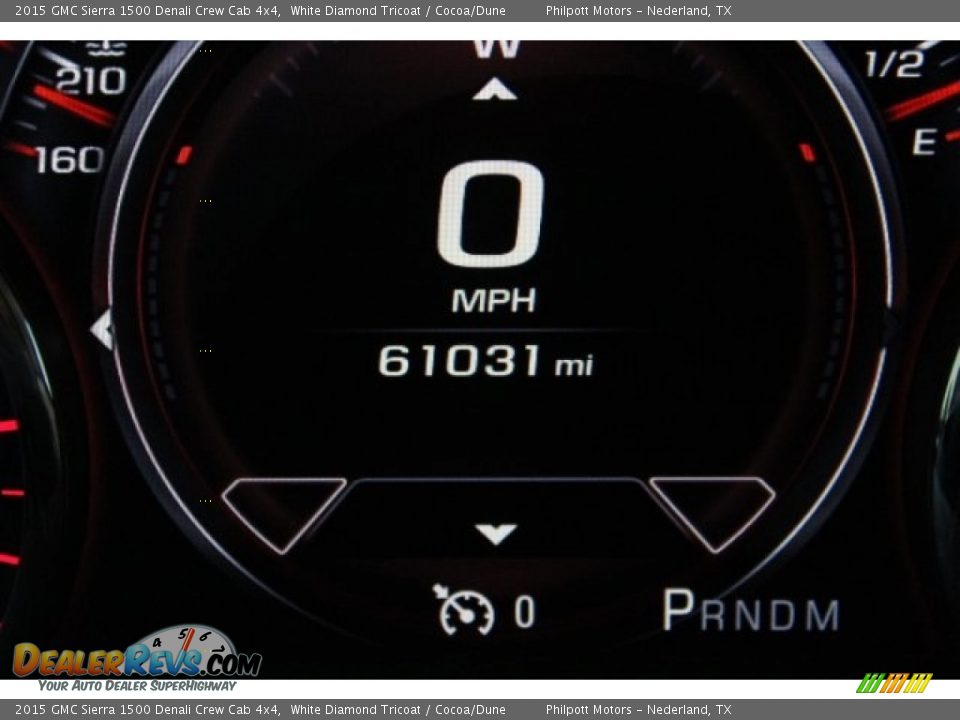 2015 GMC Sierra 1500 Denali Crew Cab 4x4 White Diamond Tricoat / Cocoa/Dune Photo #17