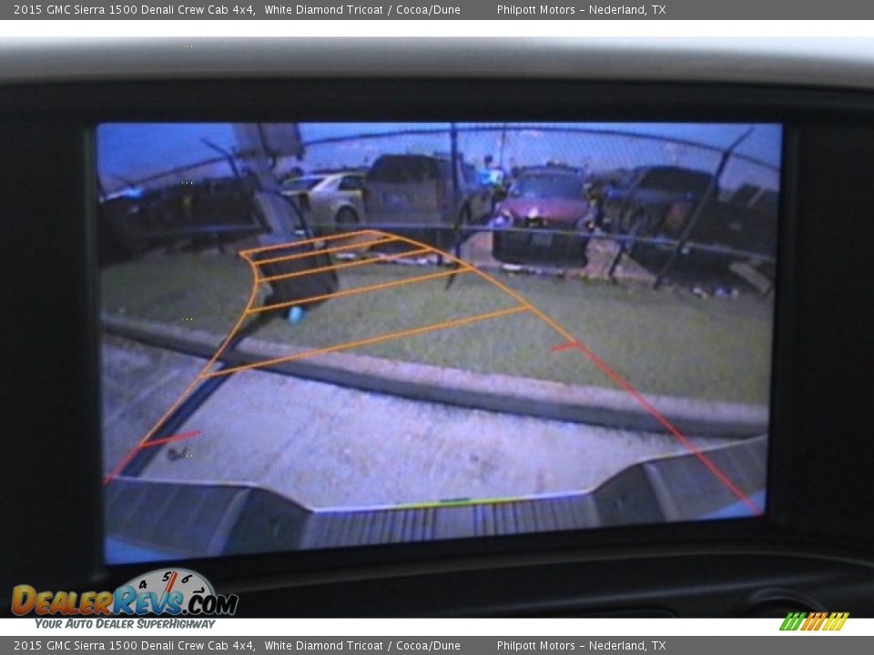 2015 GMC Sierra 1500 Denali Crew Cab 4x4 White Diamond Tricoat / Cocoa/Dune Photo #18
