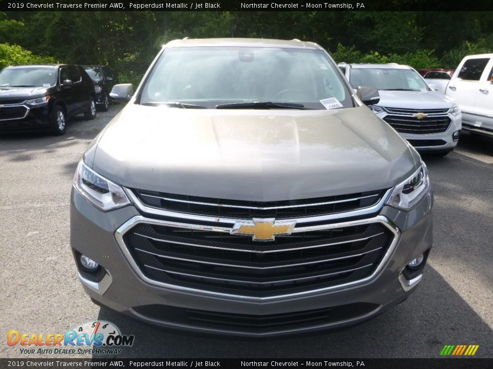 2019 Chevrolet Traverse Premier AWD Pepperdust Metallic / Jet Black Photo #8